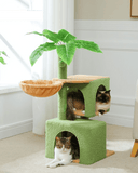 Cat Tree Palace - Cat Scratching Posts USA Cat Scratching Post Specialists | Cat Scratcher Trees & Poles 43.3" Tropical Cat Scratching Tree Condo