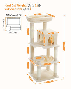 Cat Tree Palace - Cat Scratching Posts USA Cat Scratching Post Specialists | Cat Scratcher Trees & Poles 45.7" Cat Scratching Post / Tree / Pole