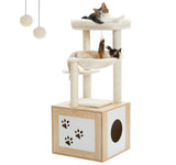 Cat Tree Palace - Cat Scratching Posts USA Cat Scratching Post Specialists | Cat Scratcher Trees & Poles 46.1" Cat Scratching Post / Tree / Pole with Litter Box Cupboard