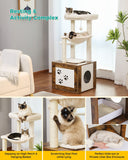 Cat Tree Palace - Cat Scratching Posts USA Cat Scratching Post Specialists | Cat Scratcher Trees & Poles 46.1" Cat Scratching Post / Tree / Pole with Litter Box Cupboard