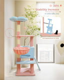 Cat Tree Palace - Cat Scratching Posts USA Cat Scratching Post Specialists | Cat Scratcher Trees & Poles 47.2" Flower Top Cat Tree Condo