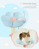 Cat Tree Palace - Cat Scratching Posts USA Cat Scratching Post Specialists | Cat Scratcher Trees & Poles 47.2" Flower Top Cat Tree Condo