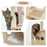 Cat Tree Palace - Cat Scratching Posts USA Cat Scratching Post Specialists | Cat Scratcher Trees & Poles 49.8" Cat Scratching Post / Tree / Pole - Beige Wood