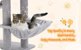 Cat Tree Palace - Cat Scratching Posts USA Cat Scratching Post Specialists | Cat Scratcher Trees & Poles 50.4" Multilevel Cat Scratching Tree Tower
