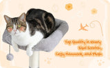 Cat Tree Palace - Cat Scratching Posts USA Cat Scratching Post Specialists | Cat Scratcher Trees & Poles 50.4" Multilevel Cat Scratching Tree Tower