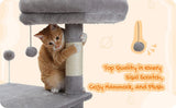 Cat Tree Palace - Cat Scratching Posts USA Cat Scratching Post Specialists | Cat Scratcher Trees & Poles 50.4" Multilevel Cat Scratching Tree Tower
