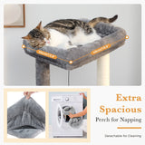 Cat Tree Palace - Cat Scratching Posts USA Cat Scratching Post Specialists | Cat Scratcher Trees & Poles 51.2" Dual Condo Cat Tree Scratching Post/ Pole