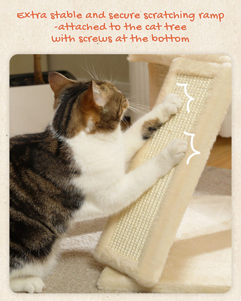 Cat Tree Palace - Cat Scratching Posts USA Cat Scratching Post Specialists | Cat Scratcher Trees & Poles 51.2" Multilevel Cat Scratching Tree