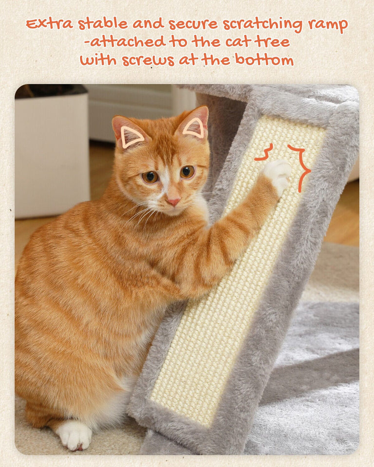 Cat Tree Palace - Cat Scratching Posts USA Cat Scratching Post Specialists | Cat Scratcher Trees & Poles 51.2" Multilevel Cat Scratching Tree