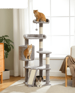 Cat Tree Palace - Cat Scratching Posts USA Cat Scratching Post Specialists | Cat Scratcher Trees & Poles 51.2" Multilevel Cat Scratching Tree