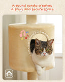Cat Tree Palace - Cat Scratching Posts USA Cat Scratching Post Specialists | Cat Scratcher Trees & Poles 51.2" Multilevel Cat Scratching Tree