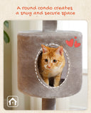 Cat Tree Palace - Cat Scratching Posts USA Cat Scratching Post Specialists | Cat Scratcher Trees & Poles 51.2" Multilevel Cat Scratching Tree