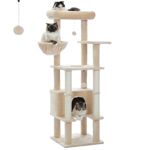 Cat Tree Palace - Cat Scratching Posts USA Cat Scratching Post Specialists | Cat Scratcher Trees & Poles 55.1" Cat Scratching Post / Tree / Pole - Beige