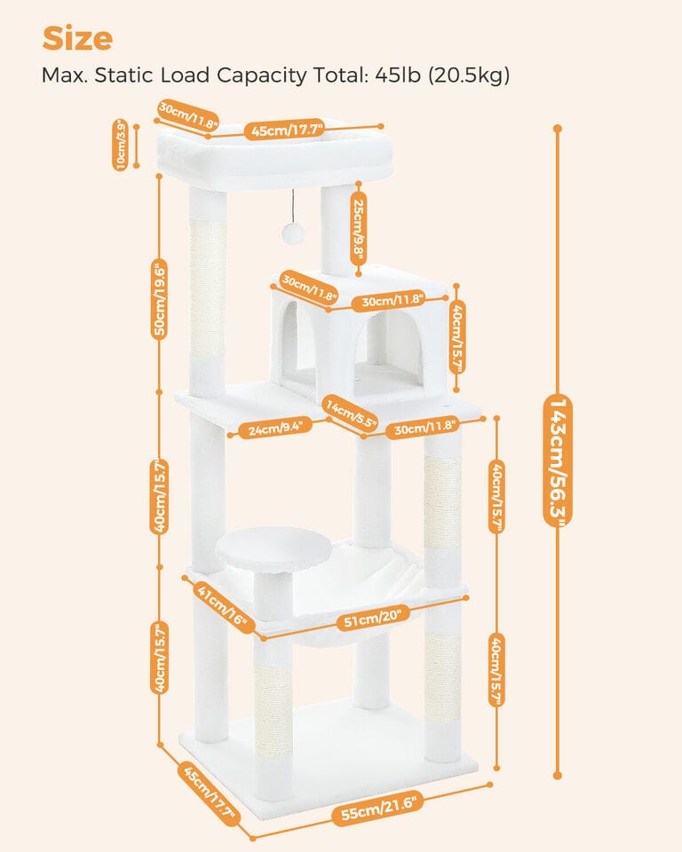 Cat Tree Palace - Cat Scratching Posts USA Cat Scratching Post Specialists | Cat Scratcher Trees & Poles 56.3" Cat Scratching Post / Tree / Pole - Beige Buy 56.3" Cat Scratching Post / Tree / Pole - Beige │ Cat Tree Palace