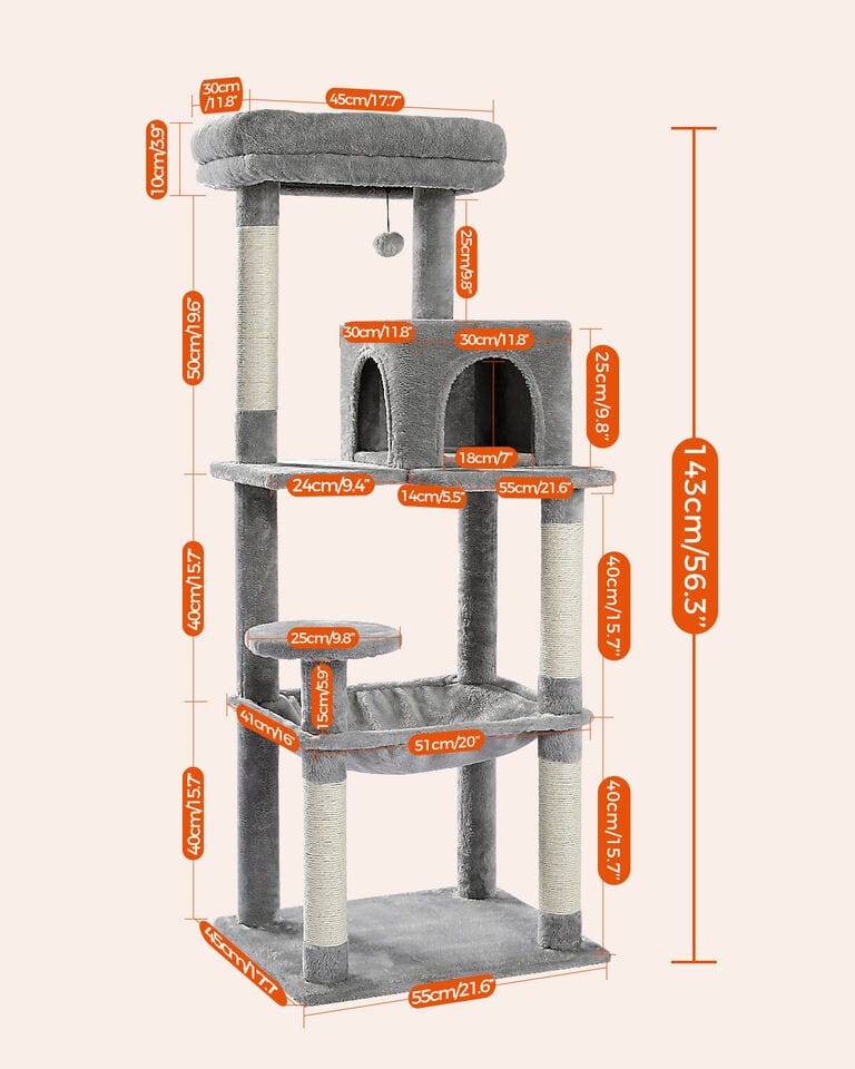 Cat Tree Palace - Cat Scratching Posts USA Cat Scratching Post Specialists | Cat Scratcher Trees & Poles 56.3" Cat Scratching Post / Tree / Pole - Beige Buy 56.3" Cat Scratching Post / Tree / Pole - Beige │ Cat Tree Palace