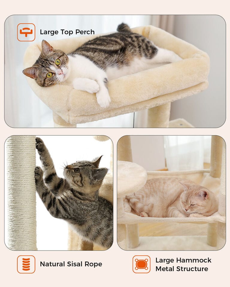 Cat Tree Palace - Cat Scratching Posts USA Cat Scratching Post Specialists | Cat Scratcher Trees & Poles 56.3" Cat Scratching Post / Tree / Pole - Beige Buy 56.3" Cat Scratching Post / Tree / Pole - Beige │ Cat Tree Palace