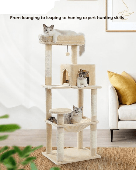 Cat Tree Palace - Cat Scratching Posts USA Cat Scratching Post Specialists | Cat Scratcher Trees & Poles 56.3" Cat Scratching Post / Tree / Pole - Beige Buy 56.3" Cat Scratching Post / Tree / Pole - Beige │ Cat Tree Palace