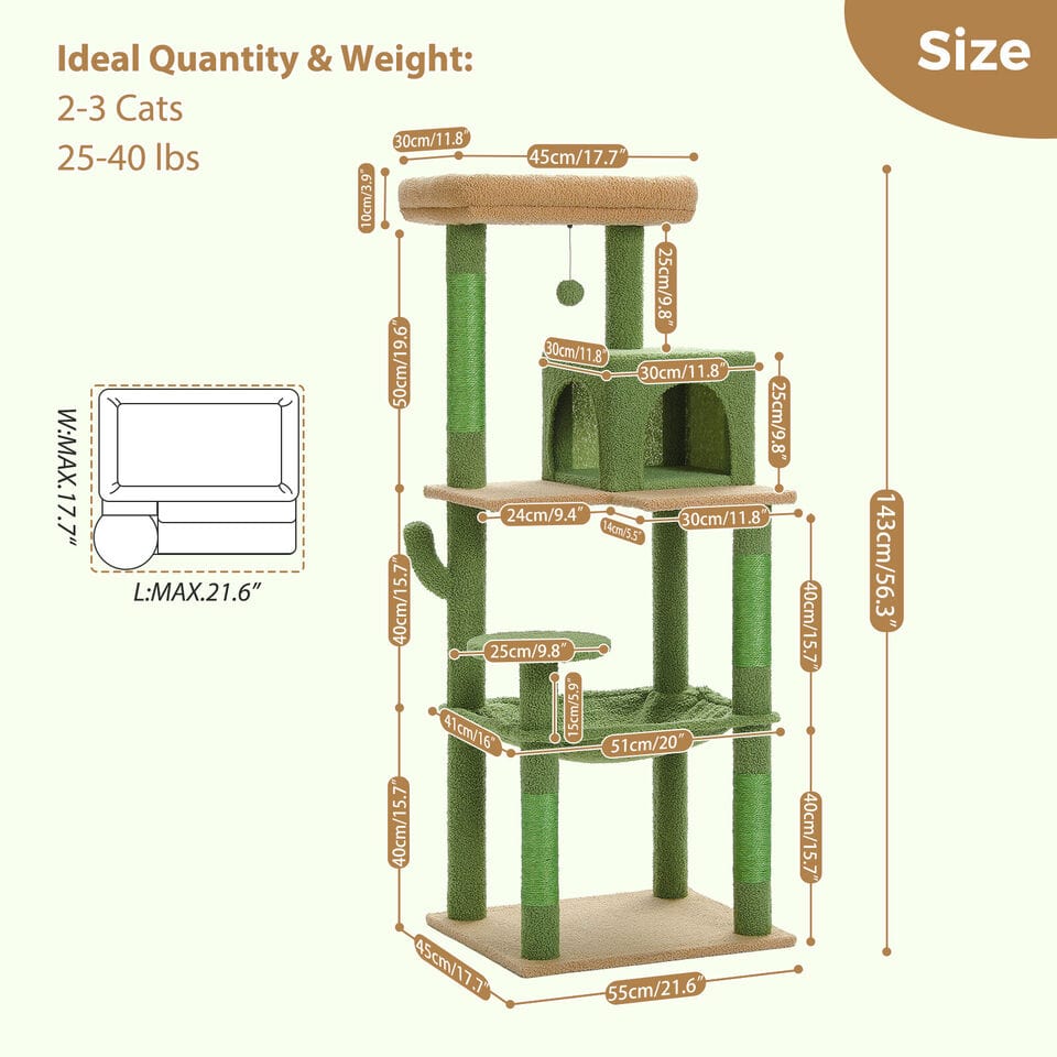 Cat Tree Palace - Cat Scratching Posts USA Cat Scratching Post Specialists | Cat Scratcher Trees & Poles 56.3" Cat Scratching Post / Tree / Pole - Beige Buy 56.3" Cat Scratching Post / Tree / Pole - Beige │ Cat Tree Palace
