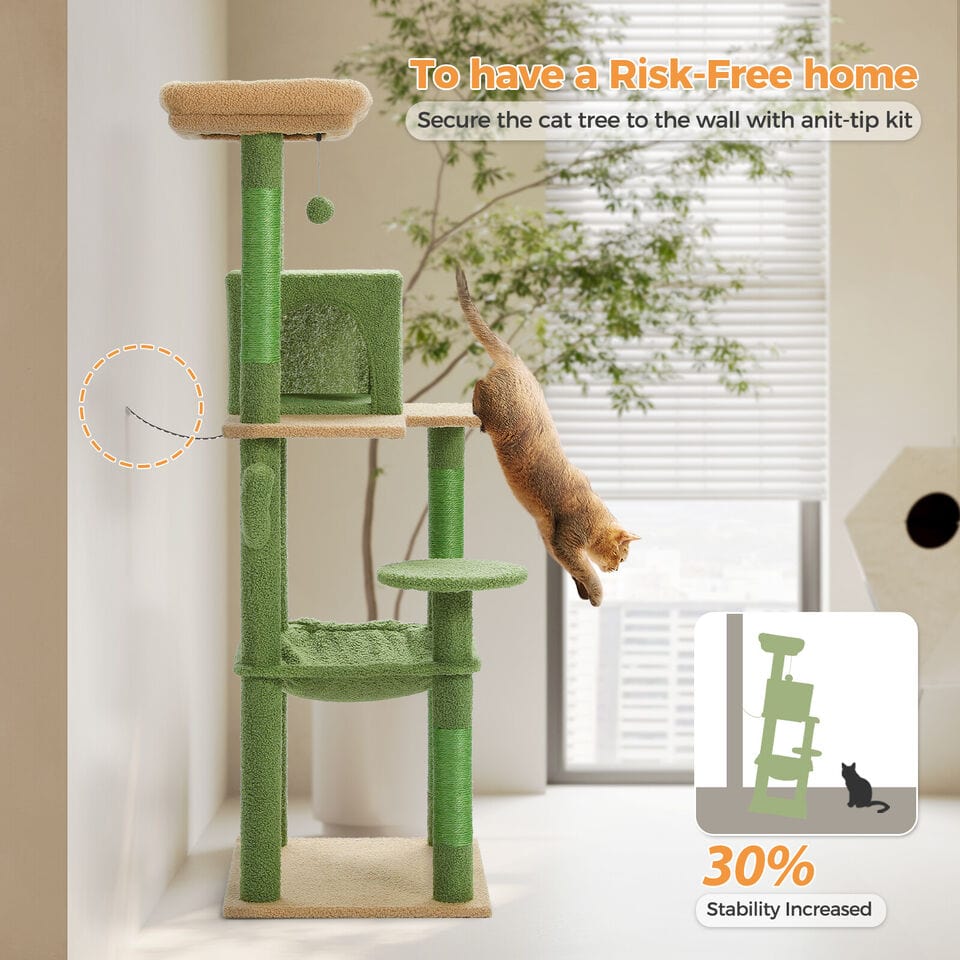 Cat Tree Palace - Cat Scratching Posts USA Cat Scratching Post Specialists | Cat Scratcher Trees & Poles 56.3" Cat Scratching Post / Tree / Pole - Beige Buy 56.3" Cat Scratching Post / Tree / Pole - Beige │ Cat Tree Palace