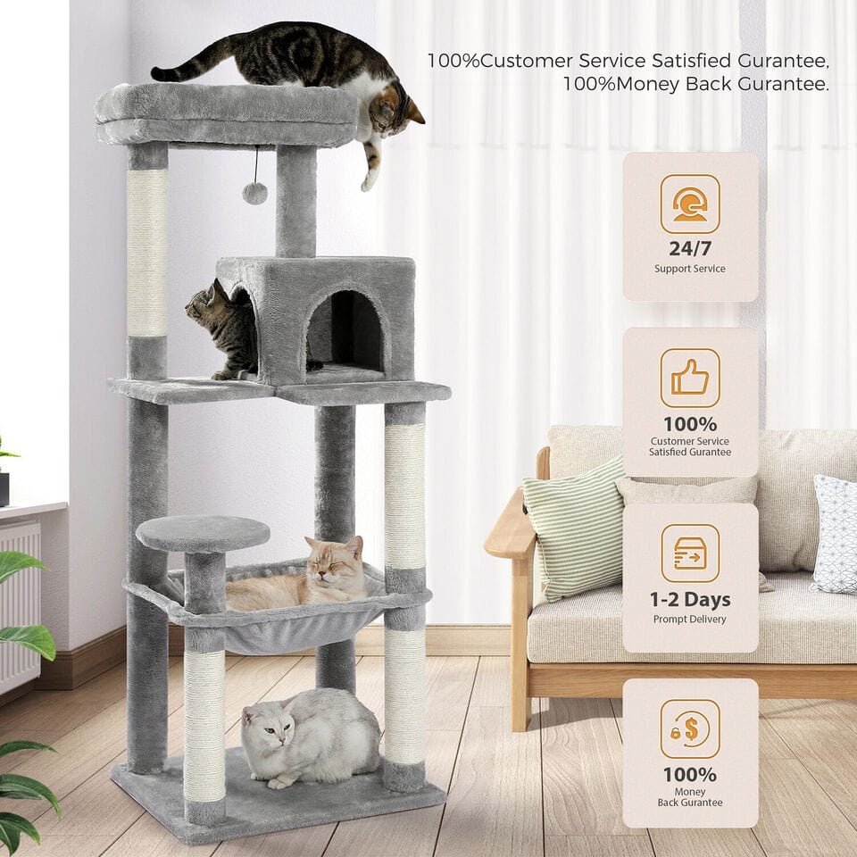 Cat Tree Palace - Cat Scratching Posts USA Cat Scratching Post Specialists | Cat Scratcher Trees & Poles 56.3" Cat Scratching Post / Tree / Pole - Beige Buy 56.3" Cat Scratching Post / Tree / Pole - Beige │ Cat Tree Palace