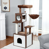 Cat Tree Palace - Cat Scratching Posts USA Cat Scratching Post Specialists | Cat Scratcher Trees & Poles 56" Multi Level Cat Scratching Post / Tree / Pole