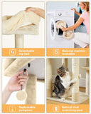 Cat Tree Palace - Cat Scratching Posts USA Cat Scratching Post Specialists | Cat Scratcher Trees & Poles 59" Multilevel Cat Scratching Tree With Condo