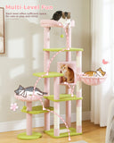 Cat Tree Palace - Cat Scratching Posts USA Cat Scratching Post Specialists | Cat Scratcher Trees & Poles 59" Multilevel Cat Scratching Tree With Condo