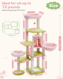 Cat Tree Palace - Cat Scratching Posts USA Cat Scratching Post Specialists | Cat Scratcher Trees & Poles 59" Multilevel Cat Scratching Tree With Condo