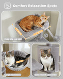 Cat Tree Palace - Cat Scratching Posts USA Cat Scratching Post Specialists | Cat Scratcher Trees & Poles 59" Multilevel Cat Scratching Tree With Condo