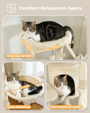 Cat Tree Palace - Cat Scratching Posts USA Cat Scratching Post Specialists | Cat Scratcher Trees & Poles 59" Multilevel Cat Scratching Tree With Condo