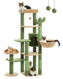 Cat Tree Palace - Cat Scratching Posts USA Cat Scratching Post Specialists | Cat Scratcher Trees & Poles 59" Multilevel Cat Scratching Tree With Condo
