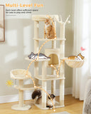 Cat Tree Palace - Cat Scratching Posts USA Cat Scratching Post Specialists | Cat Scratcher Trees & Poles 59" Multilevel Cat Scratching Tree With Condo