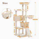 Cat Tree Palace - Cat Scratching Posts USA Cat Scratching Post Specialists | Cat Scratcher Trees & Poles 60" Multilevel Cat Scratching Tree