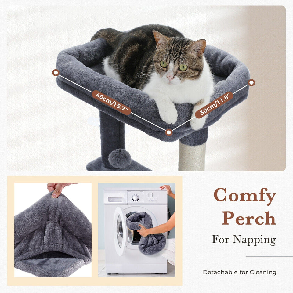 Cat Tree Palace - Cat Scratching Posts USA Cat Scratching Post Specialists | Cat Scratcher Trees & Poles 60" Multilevel Cat Scratching Tree