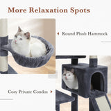 Cat Tree Palace - Cat Scratching Posts USA Cat Scratching Post Specialists | Cat Scratcher Trees & Poles 60" Multilevel Cat Scratching Tree
