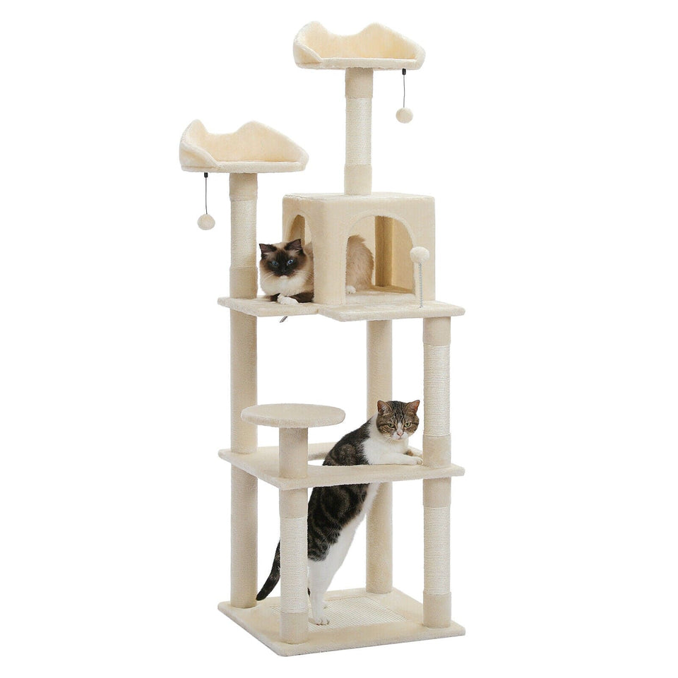 Cat Tree Palace - Cat Scratching Posts USA Cat Scratching Post Specialists | Cat Scratcher Trees & Poles 63" Cat Scratching Post / Tree / Pole - Beige