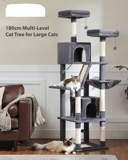 Cat Tree Palace - Cat Scratching Posts USA Cat Scratching Post Specialists | Cat Scratcher Trees & Poles 70.9" Multilevel Cat Scratching Tree with Condo's