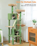 Cat Tree Palace - Cat Scratching Posts USA Cat Scratching Post Specialists | Cat Scratcher Trees & Poles 70.9" Multilevel Cat Scratching Tree with Condo's