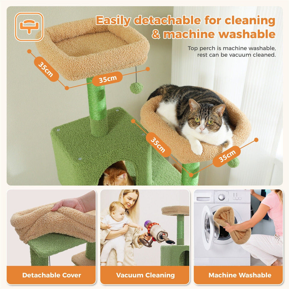 Cat Tree Palace - Cat Scratching Posts USA Cat Scratching Post Specialists | Cat Scratcher Trees & Poles 70.9" Multilevel Cat Scratching Tree with Condo's
