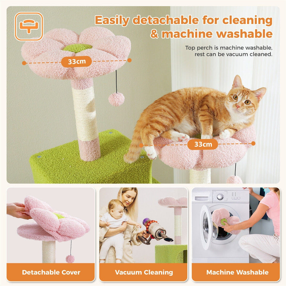 Cat Tree Palace - Cat Scratching Posts USA Cat Scratching Post Specialists | Cat Scratcher Trees & Poles 70.9" Multilevel Cat Scratching Tree with Condo's
