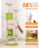 Cat Tree Palace - Cat Scratching Posts USA Cat Scratching Post Specialists | Cat Scratcher Trees & Poles 70.9" Multilevel Cat Scratching Tree with Condo's