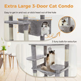 Cat Tree Palace - Cat Scratching Posts USA Cat Scratching Post Specialists | Cat Scratcher Trees & Poles 72.4" Multi Level Cat Scratching Tree with Condos