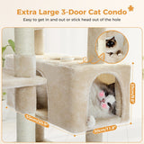 Cat Tree Palace - Cat Scratching Posts USA Cat Scratching Post Specialists | Cat Scratcher Trees & Poles 72.4" Multi Level Cat Scratching Tree with Condos