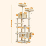 Cat Tree Palace - Cat Scratching Posts USA Cat Scratching Post Specialists | Cat Scratcher Trees & Poles 72.4" Multi Level Cat Scratching Tree with Condos