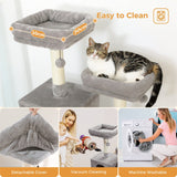 Cat Tree Palace - Cat Scratching Posts USA Cat Scratching Post Specialists | Cat Scratcher Trees & Poles 72.4" Multi Level Cat Scratching Tree with Condos