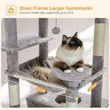 Cat Tree Palace - Cat Scratching Posts USA Cat Scratching Post Specialists | Cat Scratcher Trees & Poles 72.4" Multi Level Cat Scratching Tree with Condos