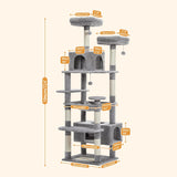 Cat Tree Palace - Cat Scratching Posts USA Cat Scratching Post Specialists | Cat Scratcher Trees & Poles 72.4" Multi Level Cat Scratching Tree with Condos