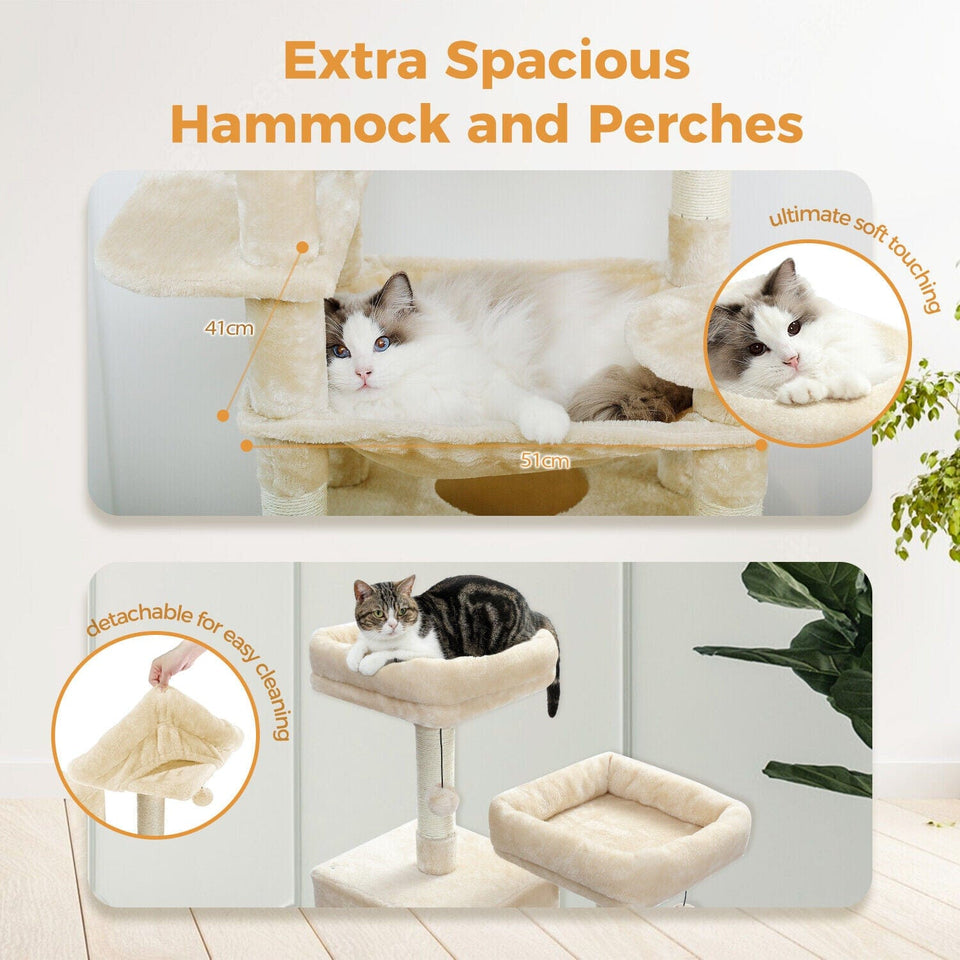 Cat Tree Palace - Cat Scratching Posts USA Cat Scratching Post Specialists | Cat Scratcher Trees & Poles 72.4" Multi Level Cat Scratching Tree with Condos
