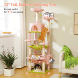 Cat Tree Palace - Cat Scratching Posts USA Cat Scratching Post Specialists | Cat Scratcher Trees & Poles 72.4" Multi Level Cat Scratching Tree with Condos