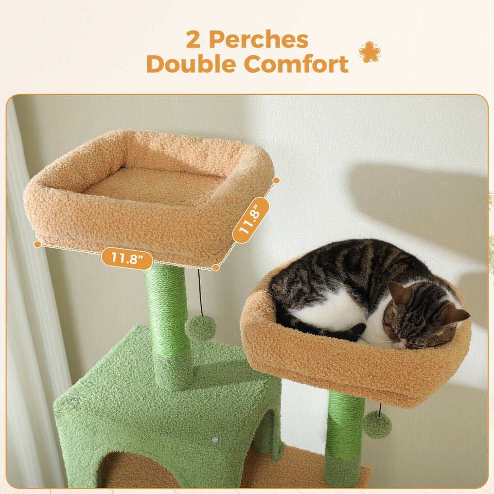 Cat Tree Palace - Cat Scratching Posts USA Cat Scratching Post Specialists | Cat Scratcher Trees & Poles 72.4" Multi Level Cat Scratching Tree with Condos